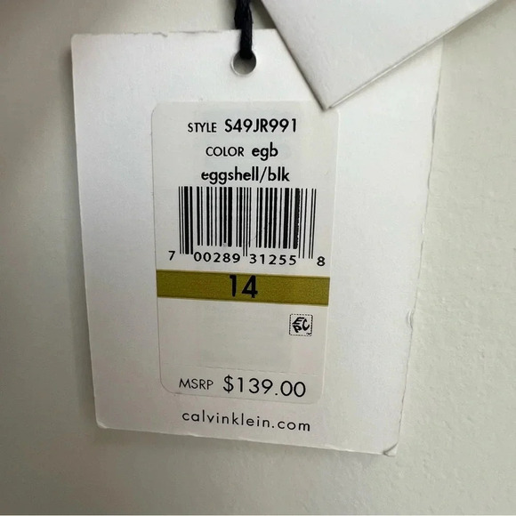 Calvin Klein Womens Black/White Tweed Knit Blazer Button NWT Textured Boucle 14 - Picture 5 of 16